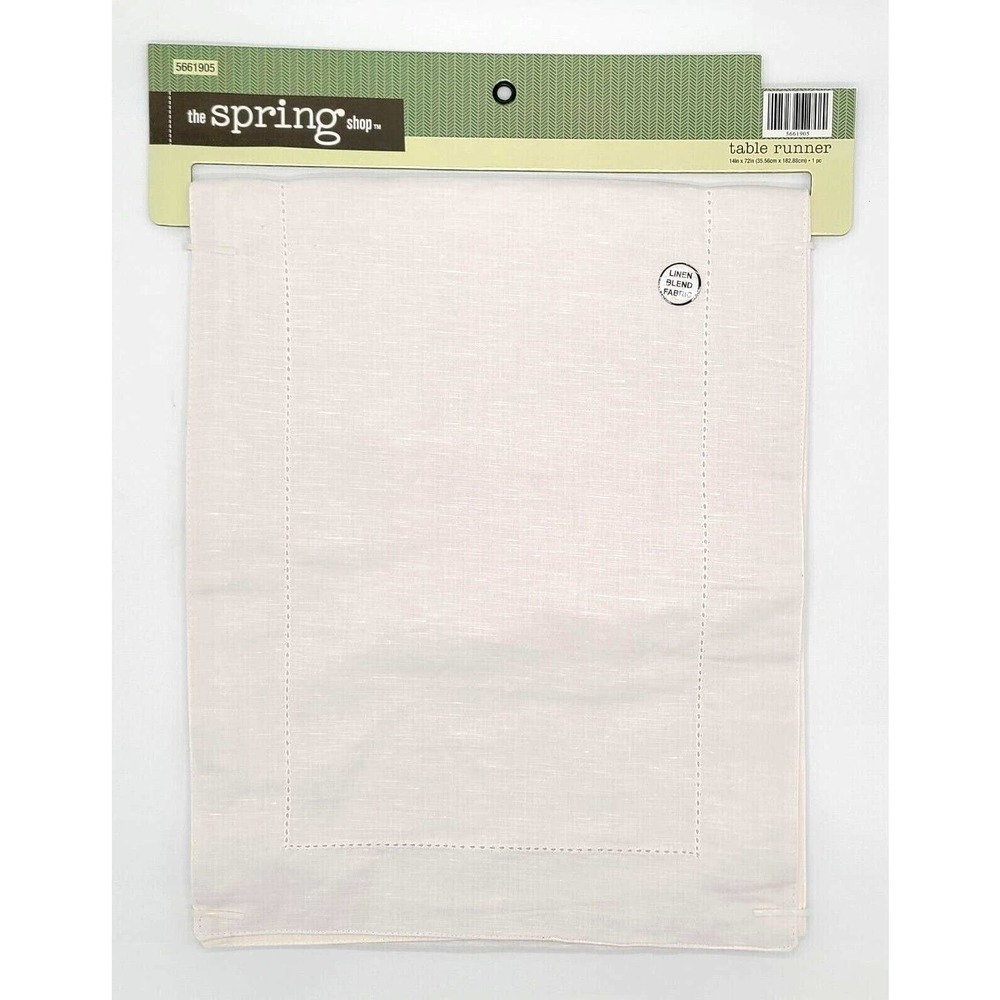 White Linen Table Runner